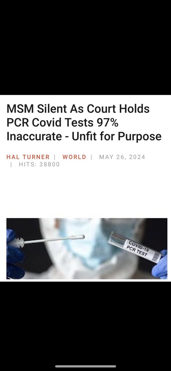 🚨🌎 Covid Scam ‼️‼️ Just as the ‘Conspiracy Theorists’ told you - THERE WAS NO PANDEMIC There was however people testing positive for a virus with no distinguishable symptoms. Add into the equation a mask wearing population to give the visual illusion there was a Pandemic