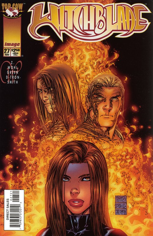 Witchblade #27 (1998), inks by D-Tron, colors by J.D. Smith
@TopCow 
#Witchblade #SaraPezzini #IanNottingham #KennethIrons
