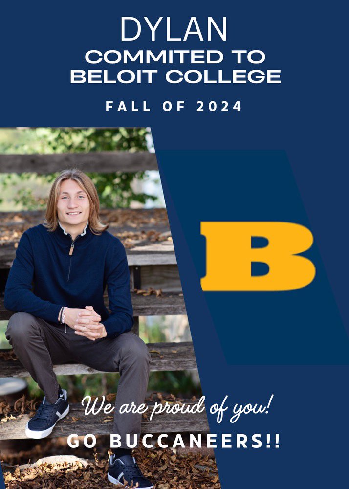 Dylan Malmgren will be continuing his running at Beloit College! Super proud of this young man. Great things ahead!