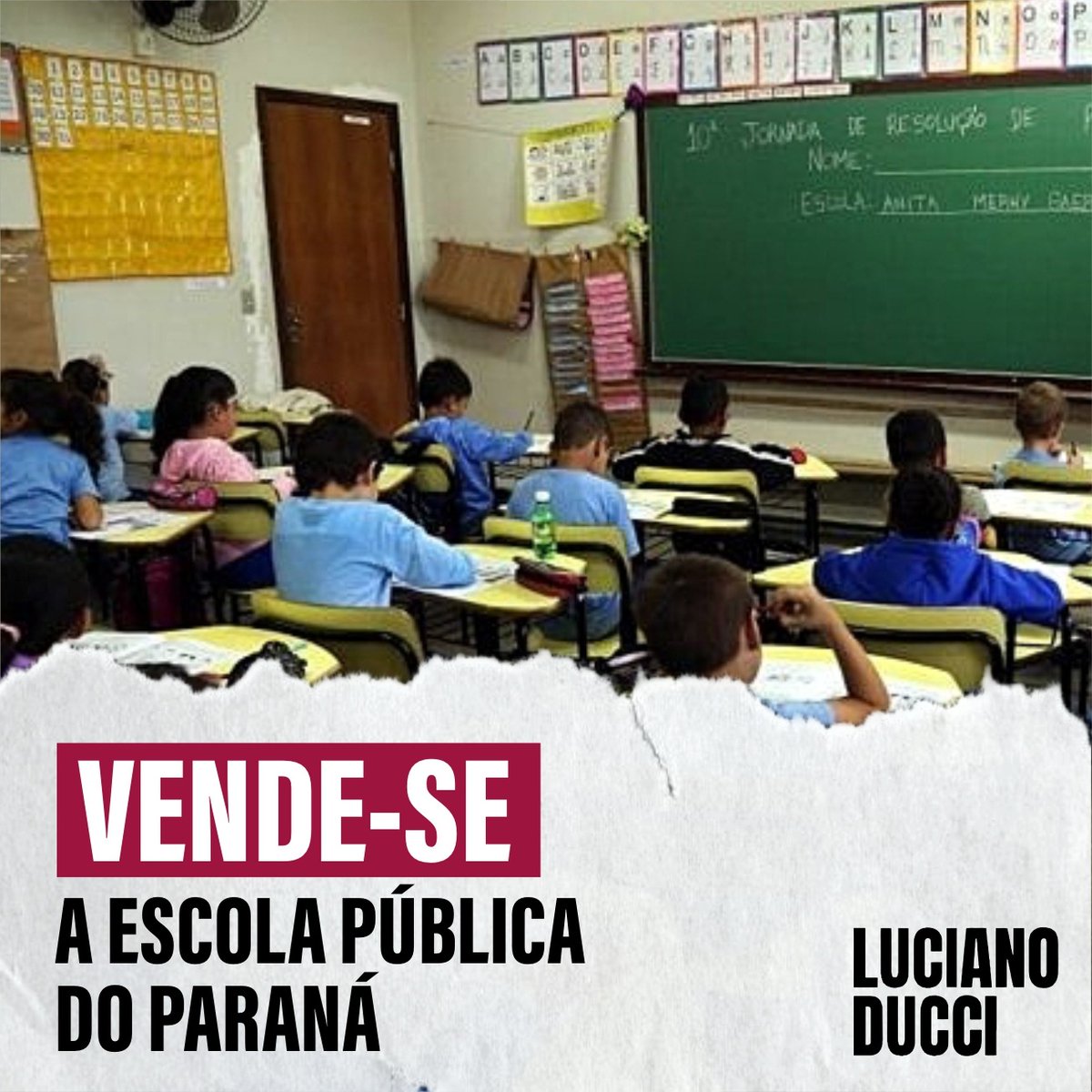O foco da escola pública tem q ser a educação e não o lucro! Se o Estado não está dando conta de proporcionar ensino com QUALIDADE, é preciso melhorar, investir, não privatizar. O Brasil já teve educação de excelência e pode voltar a ter. Não à privatização das escolas do Paraná!