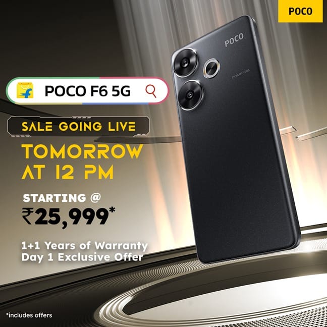 The @IndiaPOCO #POCOF65G goes on sale for the first time tomorrow! And the deal is pretty darn good! Mouth watering introductory price, and that 1+1 Year warranty!

#GodModeOn @Himanshu_POCO @Pathtoremember
