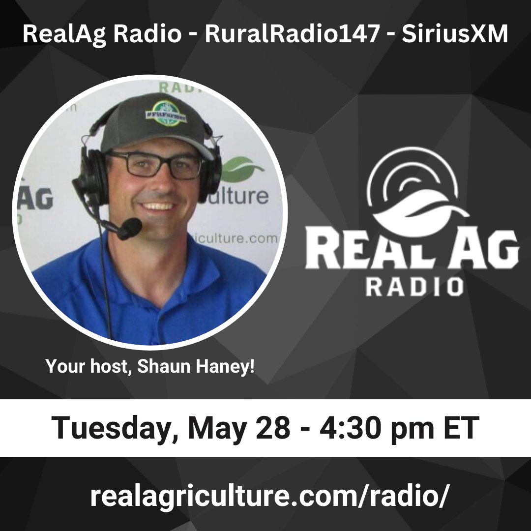 Tune in to #RealAgRadio at 430 E on @RuralRadio147! Host @shaunhaney is joined by Jim Wiesemeyer of @ProFarmer, @JohnBarlowMP w/ Conservative Party of Canada, Dr. Curtis Russell w/ @PublicHealthON on spring #tick management, & don't miss the top #cdnag news!