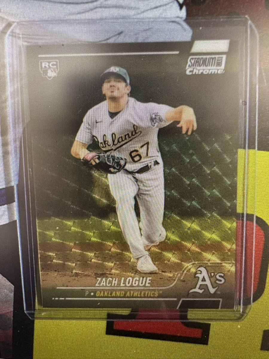 briangreene33's tweet photo. I have been out of the sports card game for a while. However one of my best friends is Zach Logue’s dad.   I had been on a quest to get him the rainbow of his son’s topps card. Sunday I was able to obtain his 1/1 superfractor.  This will be in the logue family for generations. https://t.co/AsfNceL7AU