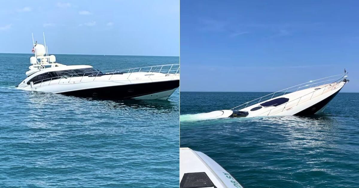 Two individuals were rescued before a $1 million luxury yacht sank off the Florida Coast. 

Check out this article 👉marineinsight.com/shipping-news/… 

#Yacht #Florida #Maritime #MarineInsight #Merchantnavy #Merchantmarine #MerchantnavyShips