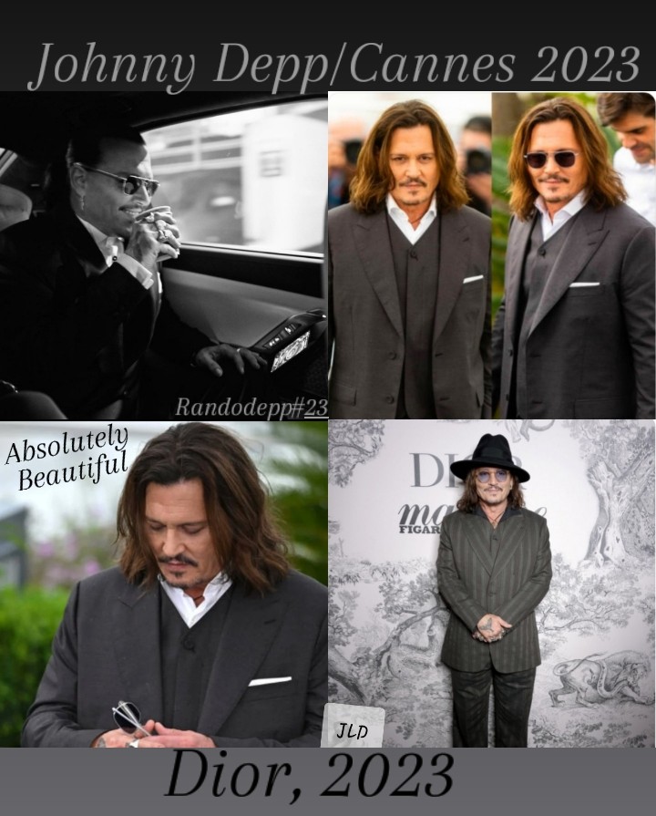 Johnny Depp/Cannes 2023
#TransformationTuesday
Johnny in suits..🖤💖😍
#Dior #ThankYouDior
#GraciasDior
#JohnnyDepp
#JohnnyDeppKeepsWinning
#JohnnyDeppRises
#JohnnyDeppIsLoved
#JohnnyDeppIsARockStar
#JohnnyDeppBestActor
#JohnnyDeppsNewEra
#JohnnysNewEra
#JohnnyDeppIsALegend