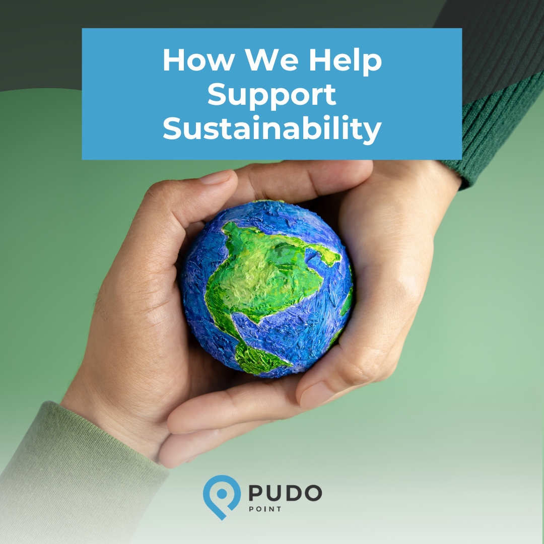 PUDOpoint's tweet photo. By consolidating shipments and eliminating unnecessary packaging, we help reduce CO2 emissions and paper waste. Our strategically located PUDOpoints also minimize delivery truck traffic, cutting down vehicle emissions and traffic congestion. https://t.co/7wUblTPM4Q