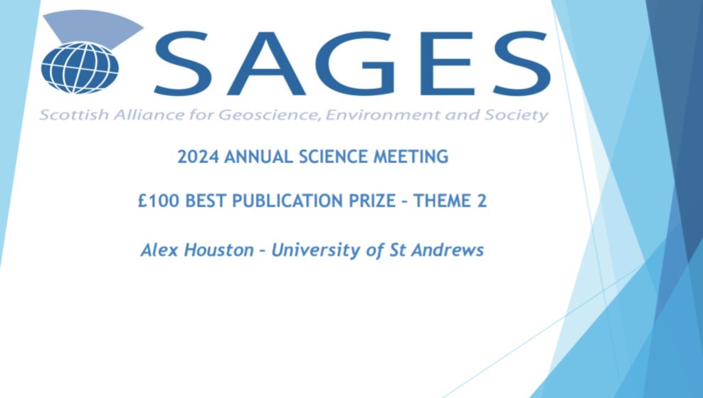 Very pleased to be awarded the <a href="/ScotSAGES/">SAGES</a> Best Publication Award for the theme "Carbon and Biogeochemical Cycles". 

Huge thanks to the assessors and shout-out to co-authors Bill Austin and Mark Garnett!

 Paper: aslopubs.onlinelibrary.wiley.com/doi/full/10.10…
