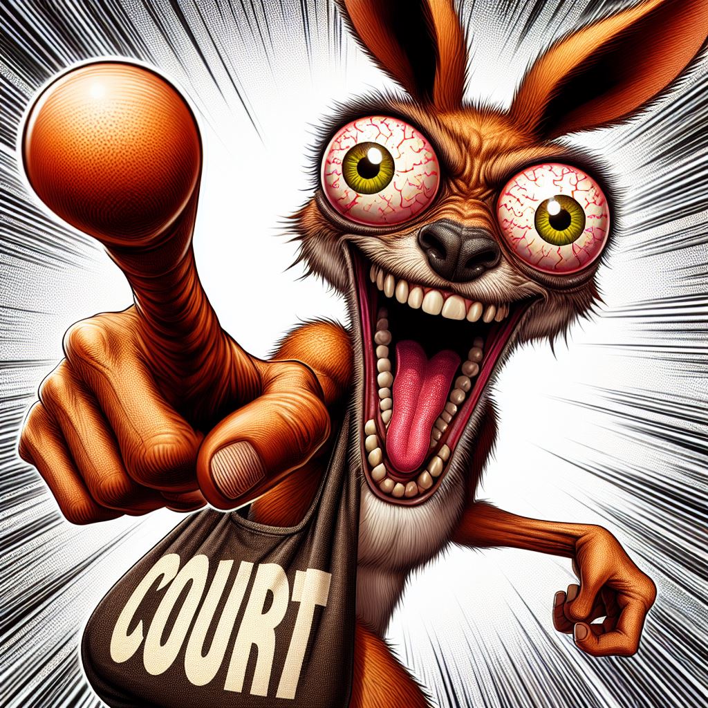 Here's Kanga... The mascot for all of Donald Trump's kangaroo courts he's been assigned to...