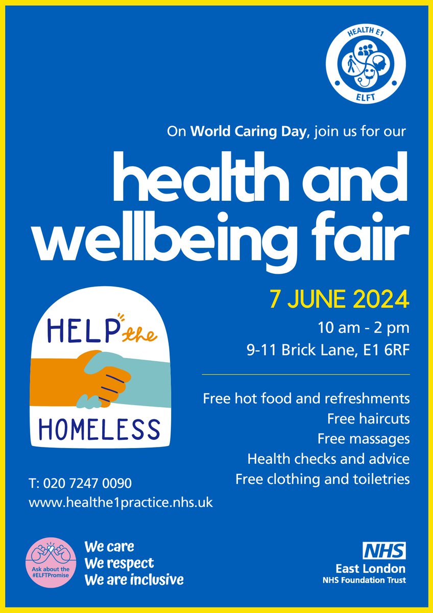 <a href="/E1Homeless/">Health E1 Homeless Medical Centre</a> are hosting a #Homeless summar fair on the 7th June 2024 10am to 2pm
