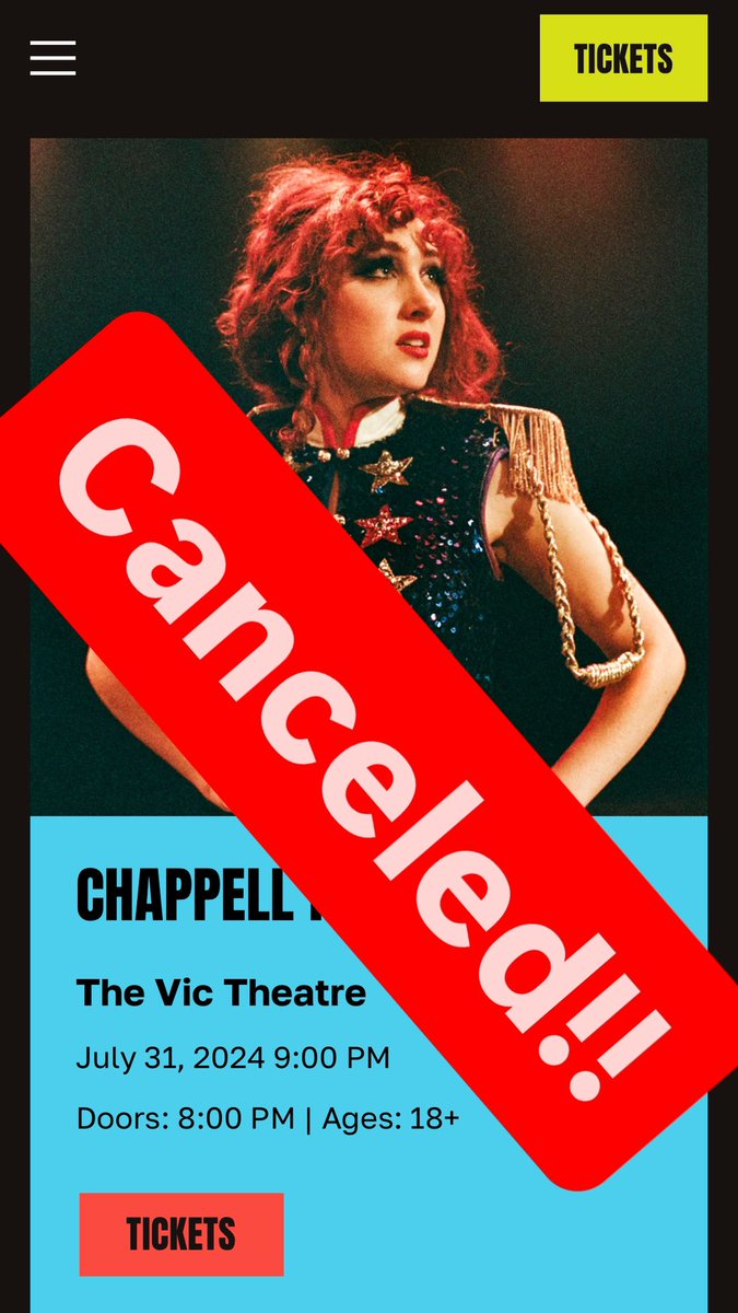 oh no i’m so sad it was canceled rip chappell lolla aftershow :(