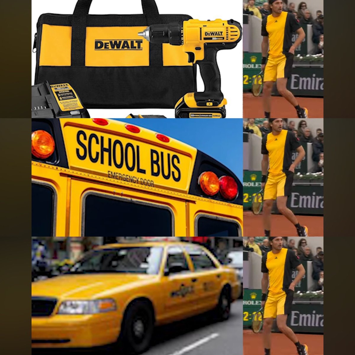 ⁦<a href="/CoffeeBreakTens/">Coffee Break Tennis</a>⁩ the 😎. Great comparison about the outfit.