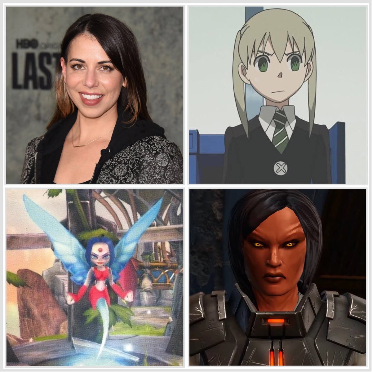 Happy birthday to @LauraBaileyVO, the voice of Maka Albarn from Soul Eater, Persephone from Skylanders and Darth Krovos from Star Wars: The Old Republic