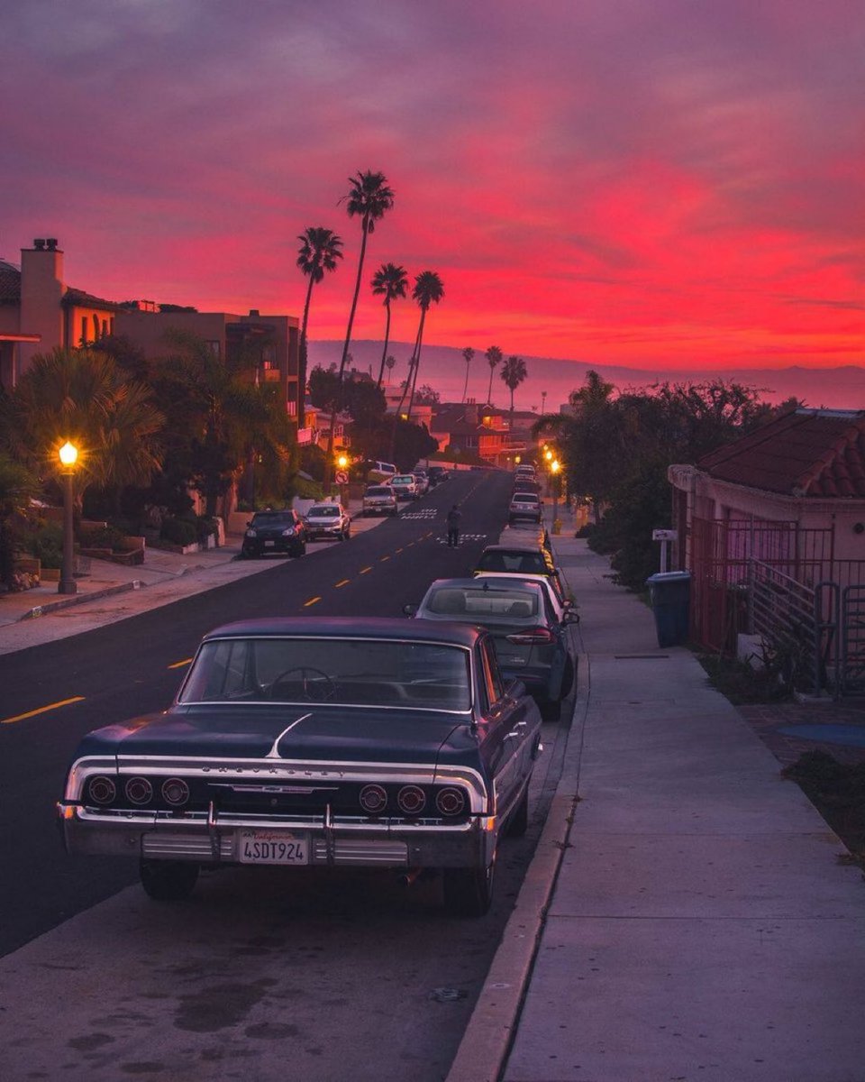 Sunset in California.