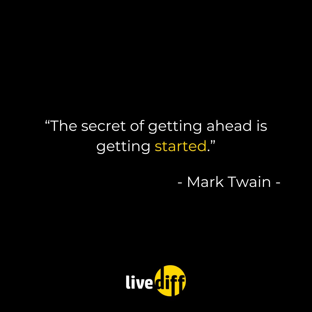LiveDiffer's tweet image. Tell us, what is the one thing you've been planning for way too long and should have started already? 🤔 #GetStarted #StartIt #JustDoIt #LiveDiff