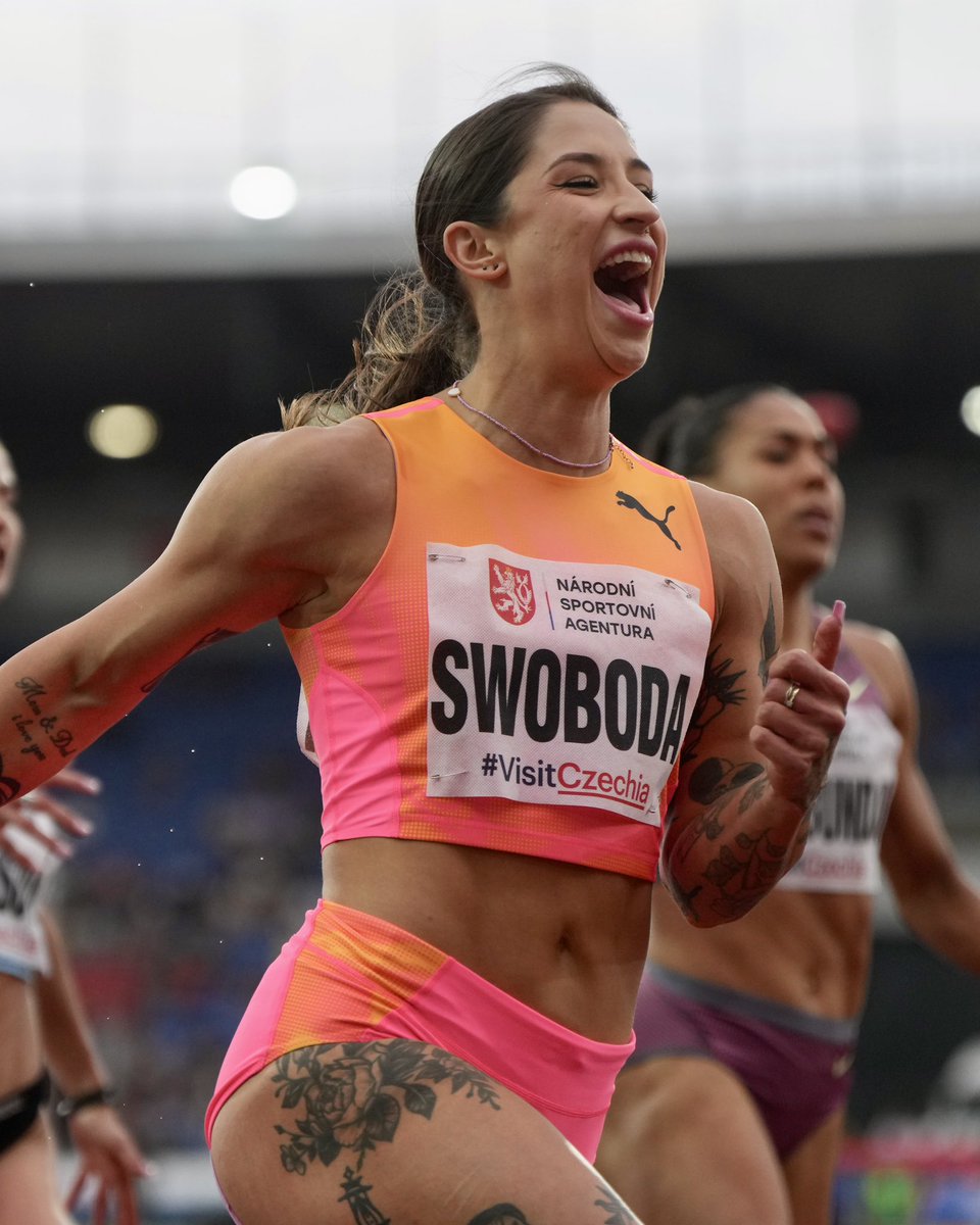 Ewa Swoboda opens her outdoor season at @ZlataTretra, beating new sub-11 women Gina Bass and Zaynab Dosso with 11.05. 

#ContinentalTourGold