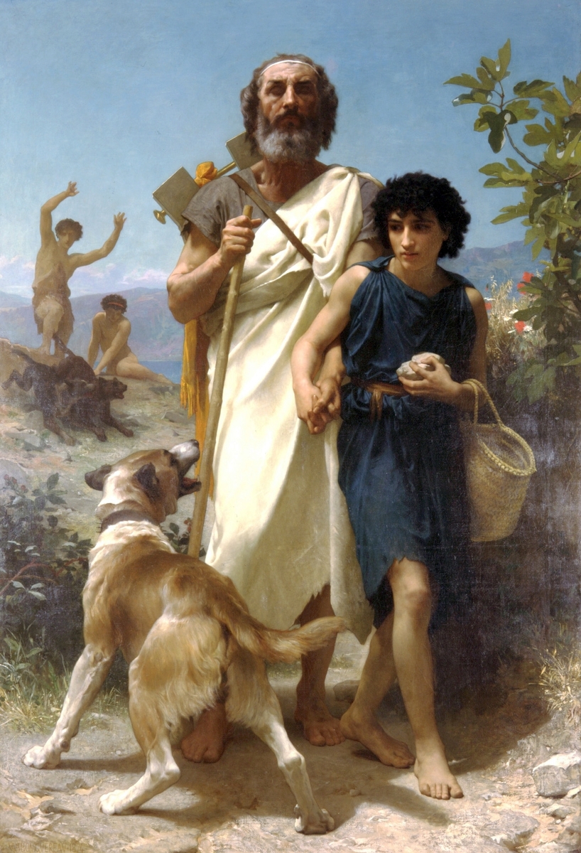 Homer and his Guide by William Bouguereau