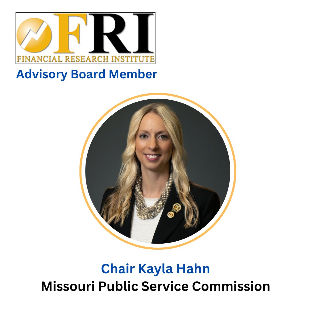 We’re pleased to welcome Kayla Hahn, Chair for the <a href="/MissouriPSC/">Missouri PSC</a> to the FRI’s Advisory Board.
About Chair Hahn – fri.missouri.edu/about/people/k…
About all FRI Members - fri.missouri.edu/about/advisory…