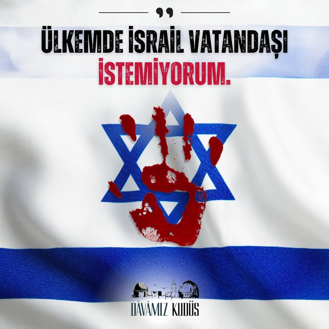 ozlemdogan_'s tweet photo. Ülkemde İsrail vatandaşı istemiyorum! #RafahOnFire https://t.co/wqZamTAA6k
