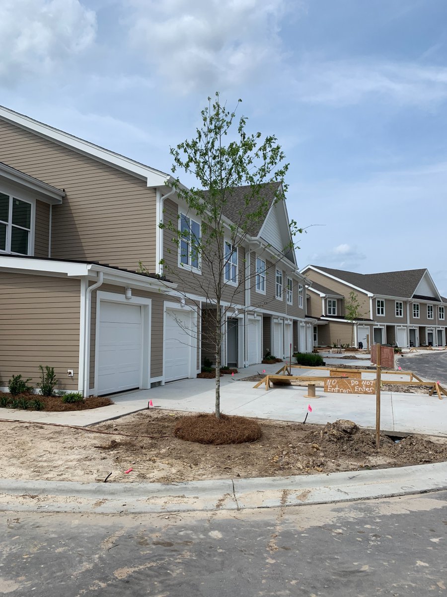 CSQalts's tweet image. Construction at The Village at Compass Pointe continues at a rapid pace. Townhomes are now finished in the first cluster, with first deliveries expected sometime in late May. Marketing efforts are now underway and the website  villageatcompasspointe.com is now live.