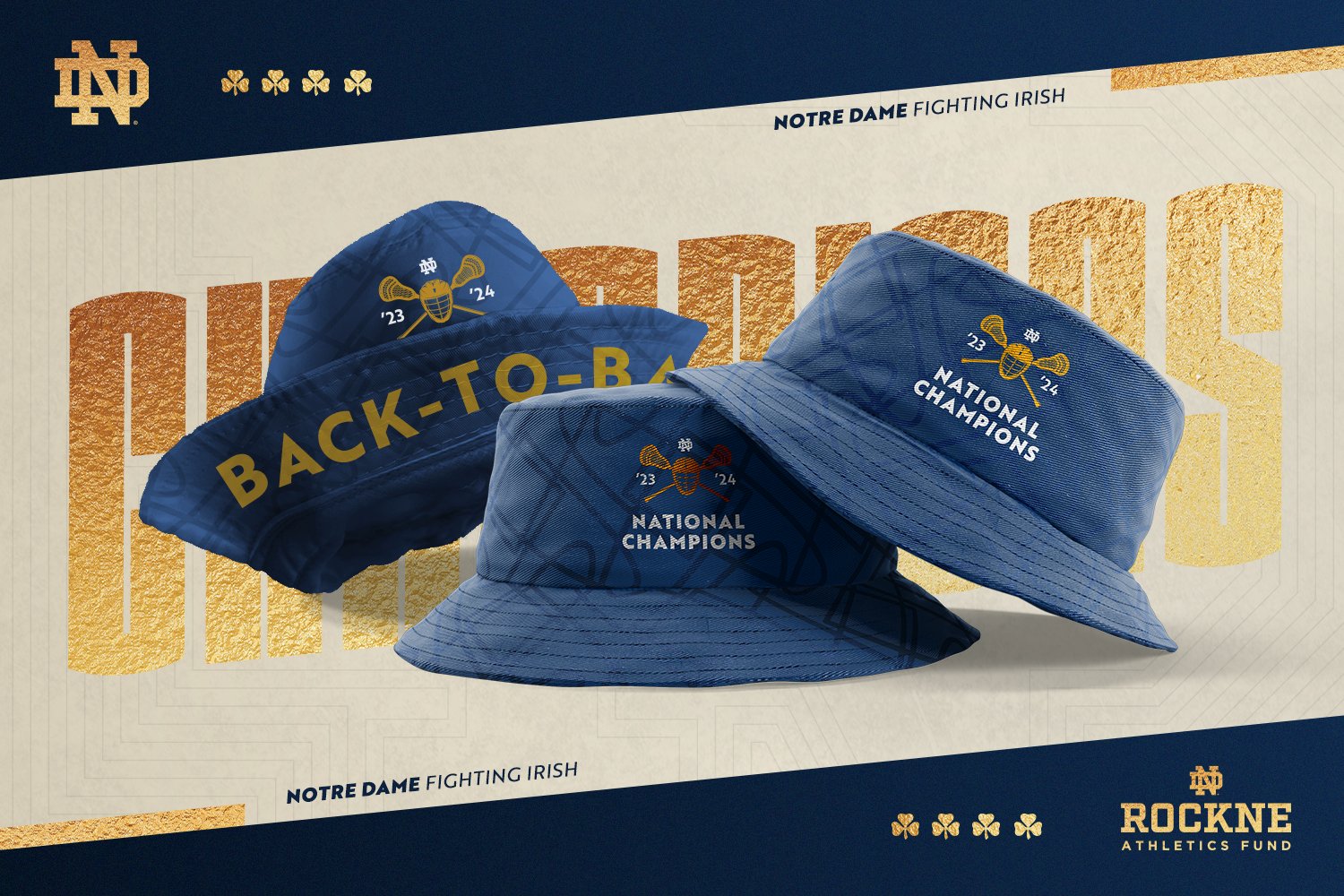 Rockne Athletics Fund on X Help us celebrate the back to back champion NDlacrosse team with a gift to Rockne and we ll recognize your impact with a commemorative 2024 National Champions bucket hat