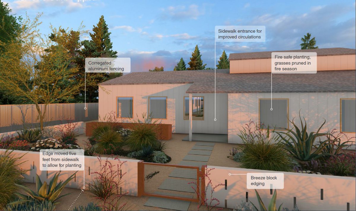 IBHS_org's tweet photo. Today, IBHS, @CSAAInsuranceGp and @UCBerkeley announced the winners of a wildfire-resilient landscaping contest designed to produce ideas for homeowners that emphasize #wildfire defense while preserving attractiveness. 

See all winning designs at https://t.co/2cowSaHyxs. https://t.co/wSQmZPTTzv