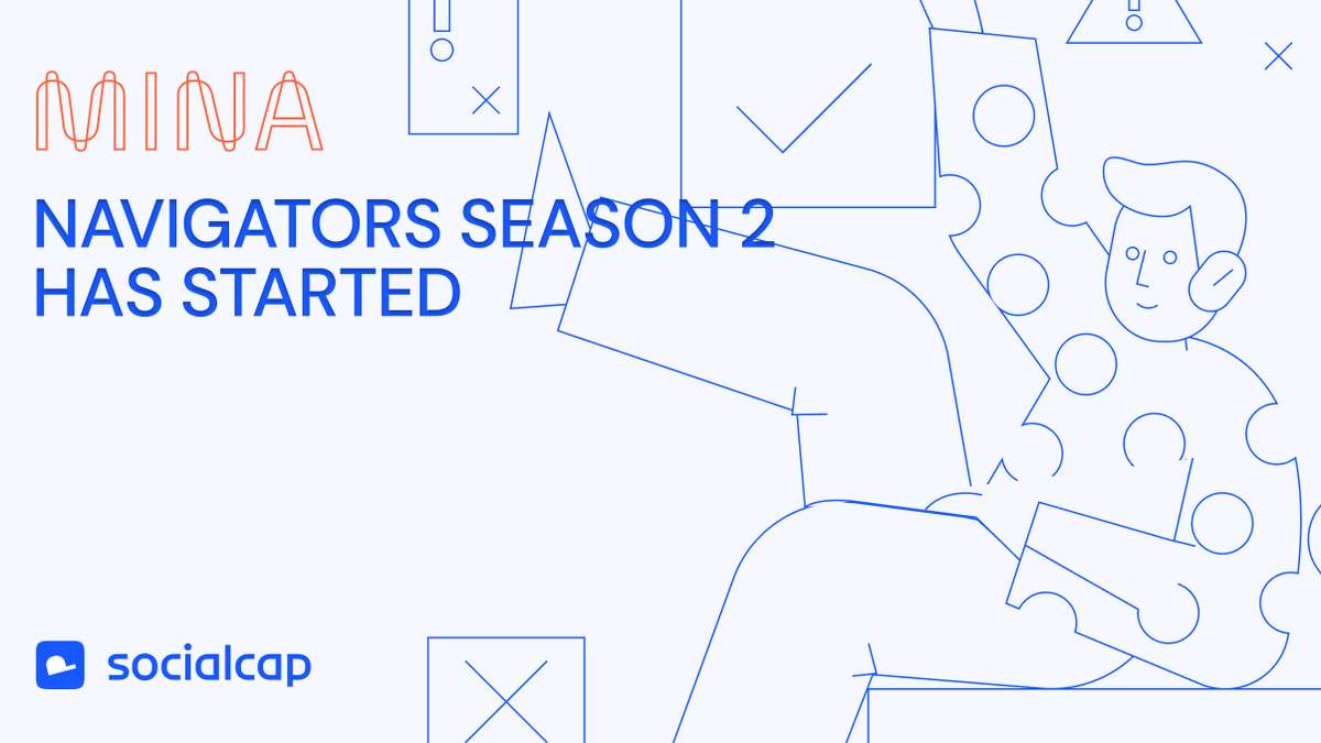 socialcap_'s tweet photo. . @MinaFoundation Mina Navigators Season 2 grant program  has started, and applications are open for builders!👷🏽

🎯Read the full announcement here:  https://t.co/hHUaJeMIcE. 

📖Application Form: https://t.co/lAtAtKVpXW https://t.co/oNWkixFilL