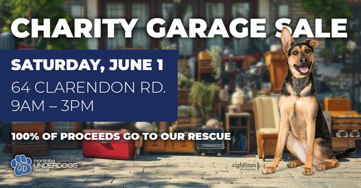 Hey #Chicago! .@mbunderdogs #GarageSale #dogs #charity #fundraiser 

Saturday 6/01

#AdoptDontShop #AdoptDontBuy #AdoptAShelterPet #AdoptAShelterDog #adoptaseniorpet #pets 

facebook.com/events/4060427…