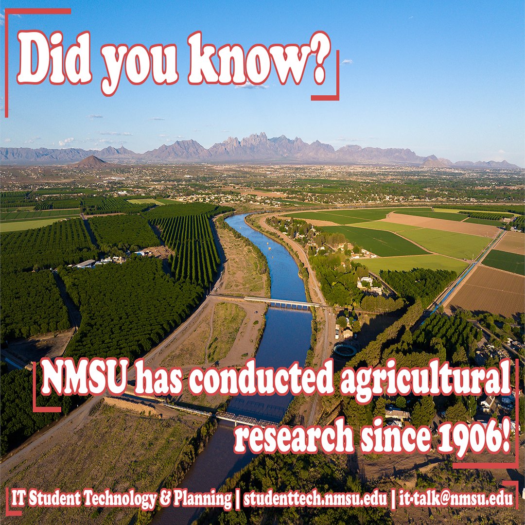 NMSU has conducted agricultural research since 1906! #nmsu #studenttech