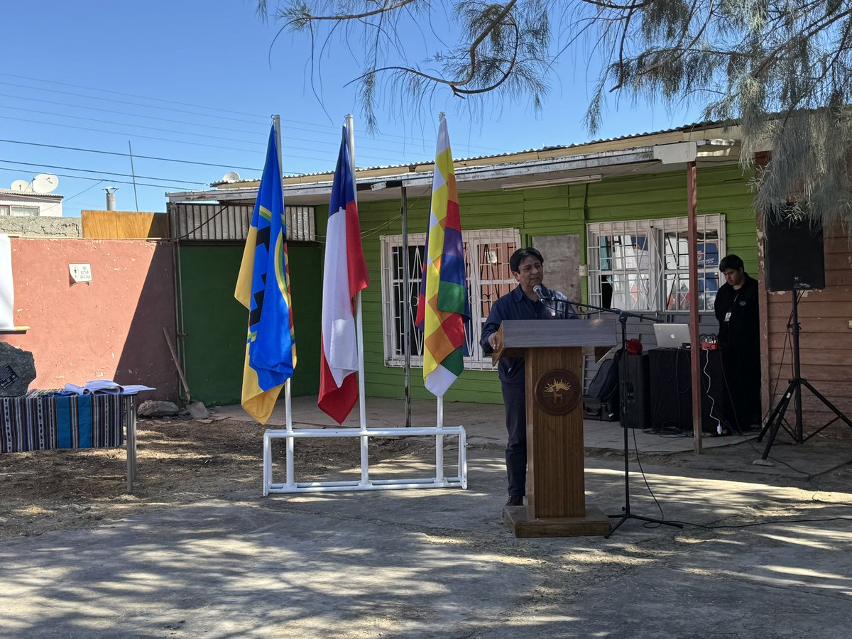 GOREAntofagasta's tweet photo. 📌 Gobernador regional, Ricardo Díaz @RicardoDiazC, participa en el hito de primera piedra reposición hospedería Hogar de Cristo @Hdecristo #Calama. 🫂💫
Proyecto financiado por el Gobierno Regional. https://t.co/BtNCRuwDUw