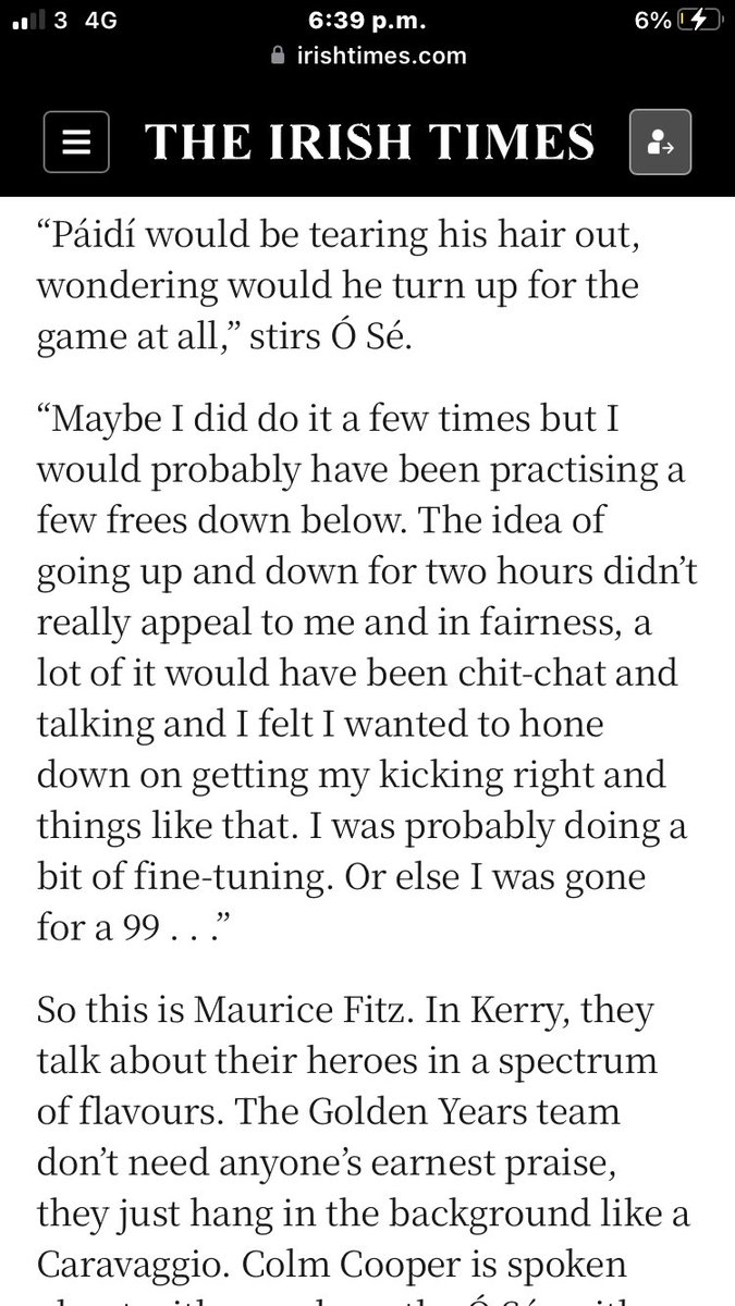 denbros1's tweet photo. @TomasORuanaidh Nice Article Tommy, David Clifford prefers a Twister but Maurice Fitz loved his 99’s as well u can read it here https://t.co/7sLCHuxeVM 
also  here as noted by @ediennico https://t.co/31iIySKtwE