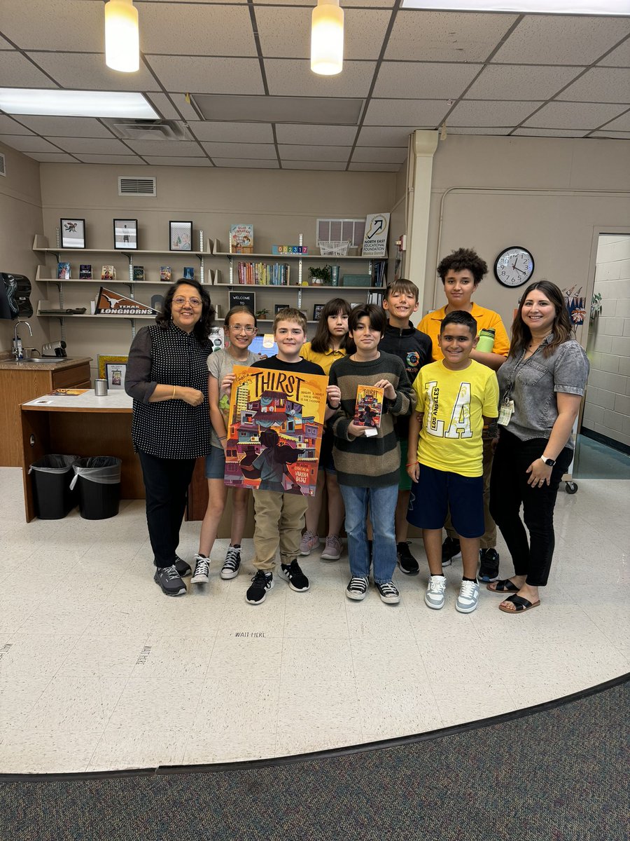 Special thanks to <a href="/varshabajaj/">Varsha bajaj</a>  for visiting with our SETA 6th graders. Your passion, purpose and love for the written word was beautifully articulated. <a href="/Library_Krueger/">Krueger Library</a>