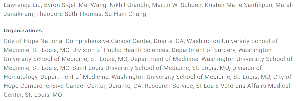 Uncontrolled diabetes mellitus and the progression of monoclonal gammopathy of undetermined significance [MGUS] to multiple myeloma in US veterans - Liu et al. #ASCO24 Abstract 7551
meetings.asco.org/abstracts-pres… #mmsm #cametab