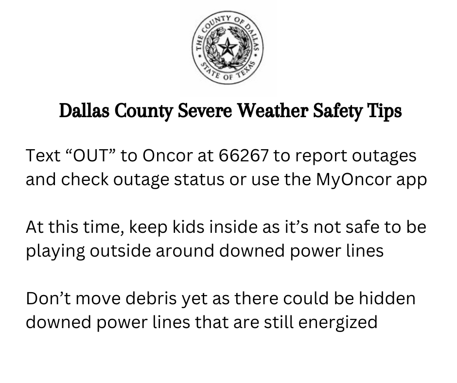 ‼️ As we recover from this severe weather event, please take note of these safety tips and response information.