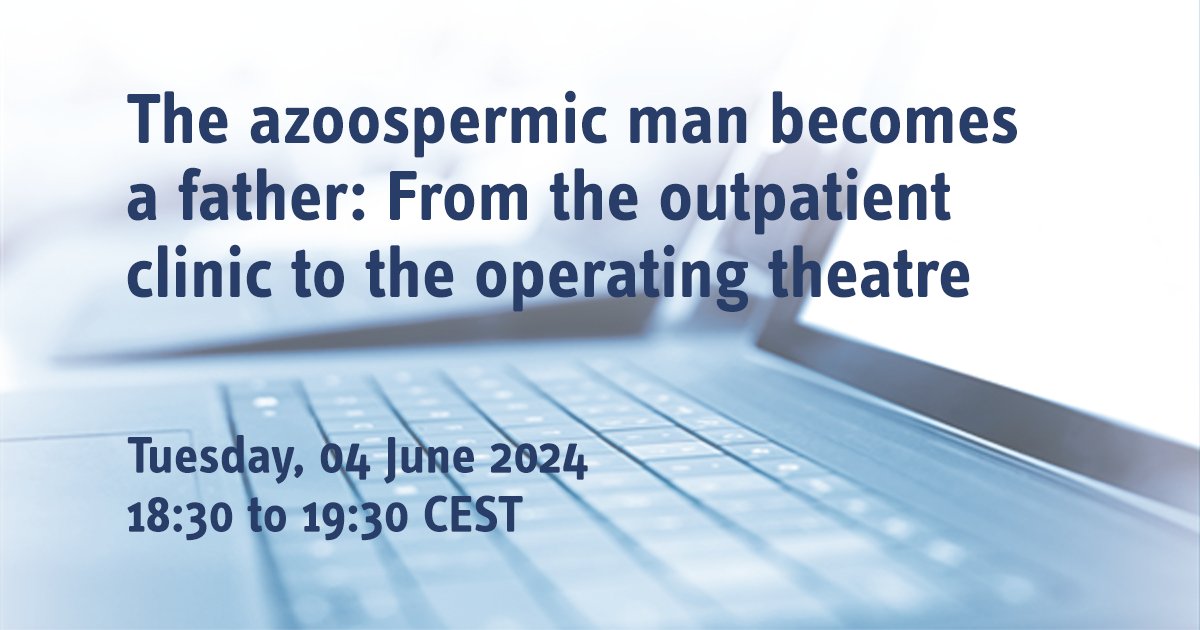 Learn surgeries that identify & recover the most advanced spermatogenic cells w/in the seminiferous tubuli of NOA men. Know the diagnosis, post-fertilisation effects of prim. testicular damage on the oocyte activation rate, & more!

Register + CME credit👇
webinars.uroweb.org/EAU/webinars/1…