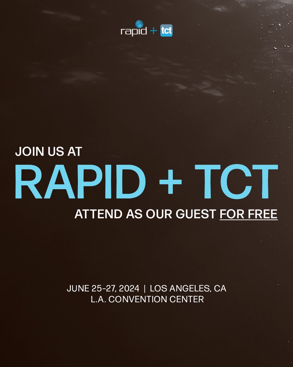 We’re counting down to RAPID + TCT 2024!  Join us at Booth 1125 for exciting products and a special surprise! 

Join us for free using this link! 👇
l.feathr.co/PARTNERPARTNER…

We can’t wait to show you how Slice Engineering is pushing the boundaries of additive manufacturing!