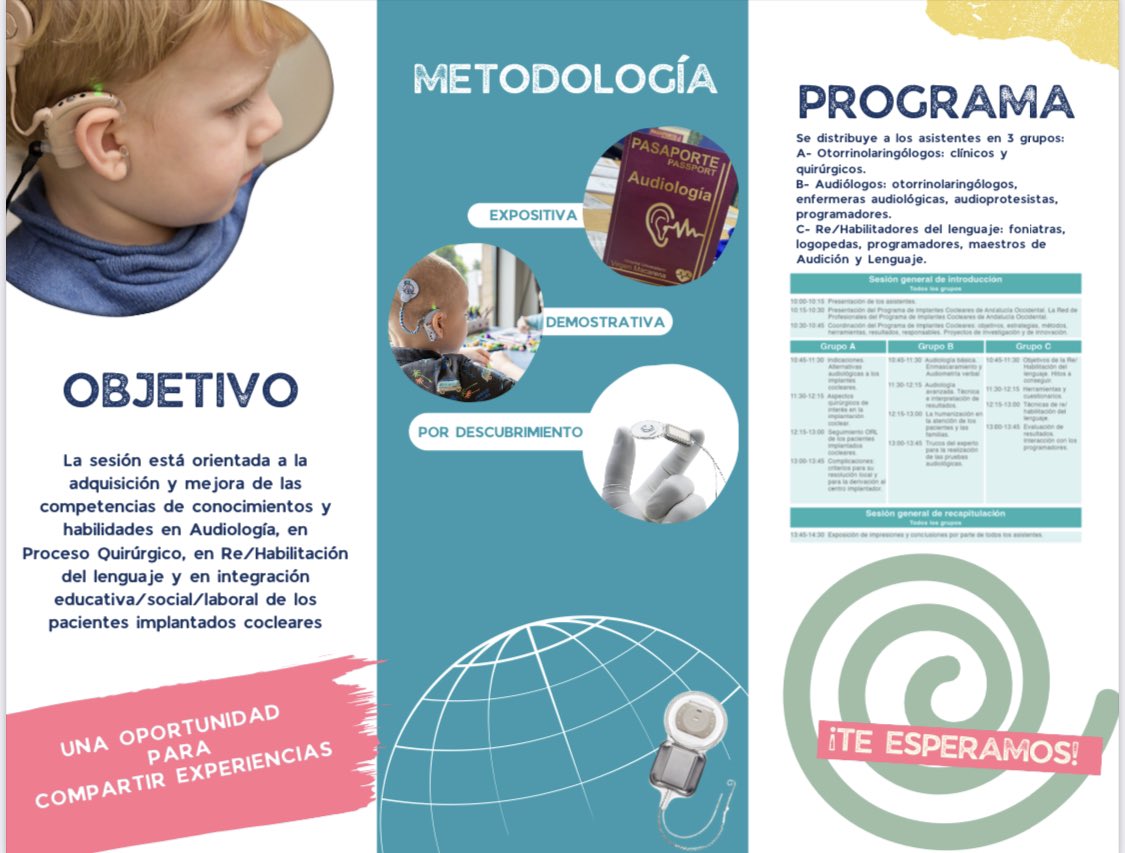 ORL Macarena (@orlmacarena) on Twitter photo El próximo 14 de junio el servicio <a href="/orlmacarena/">ORL Macarena</a> organiza la IIJornada de Actualización en la Red de Implantes Cocleares.
Te facilitamos el programa detallado y el enlace de inscripción (antes del 10 de junio)
¡Te esperamos!
Inscríbete👇👇👇
forms.gle/G9H32XrY3NJJJD… El próximo 14 de junio el servicio <a href="/orlmacarena/">ORL Macarena</a> organiza la IIJornada de Actualización en la Red de Implantes Cocleares.
Te facilitamos el programa detallado y el enlace de inscripción (antes del 10 de junio)
¡Te esperamos!
Inscríbete👇👇👇
forms.gle/G9H32XrY3NJJJD…