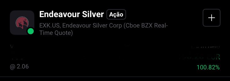 My stock market investing journey started  jan2024. After five months I get my first two-bagger. And how ironic it is, a goddamn $Silver mining stock $EXK
Ofc that I won’t tell you my losses until now, I’m an aspiring FinX influencer