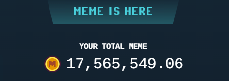 so far I have claimed 5.2 million of my total $MEME

about 29% of the total

excited to see what the <a href="/Memeland/">Memeland ❤️ Memecoin</a> team does this year!