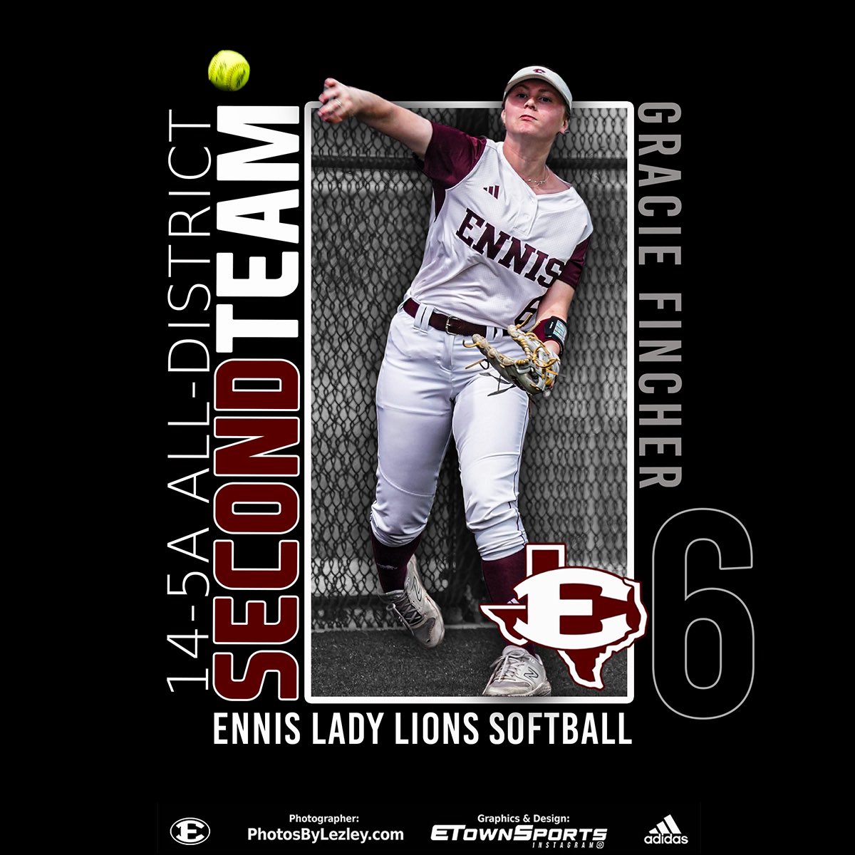 🔥 Gracie Fincher District 14-5A 2nd Team All District 2024 🔥