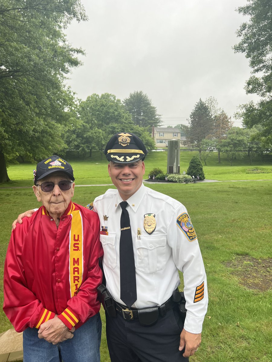 Bristol CT Police (@bristolctpolice) on Twitter photo This Memorial Day Weekend <a href="/BristolCTPolice/">Bristol CT Police</a> Interim Chief Mark Morello got to meet Joseph Caminiti, an Iwo Jima veteran who served our nation in the US Marine Corps. Joseph will be turning 100 this October. Thank you for your service Joseph! This Memorial Day Weekend <a href="/BristolCTPolice/">Bristol CT Police</a> Interim Chief Mark Morello got to meet Joseph Caminiti, an Iwo Jima veteran who served our nation in the US Marine Corps. Joseph will be turning 100 this October. Thank you for your service Joseph!