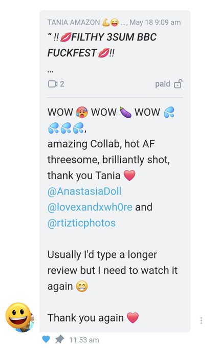 Amazing reviews coming in for latest BBC BGG scene with these incredible people 🔥🔥🔥  Please give them<a href="/tag/boobs"class="tags"><span>#boobs</span></a><a href="/tag/bigtits"class="tags"><span>#bigtits</span></a><a href="/tag/faketits"class="tags"><span>#faketits</span></a>