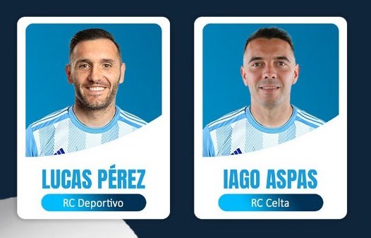 Estes dous levan ás súas costas:

⚽ 1.032 partidos
🥅 351 goles
👟 171 asistencias
📝 0 títulos da ESO

🤍Historia do fútbol galego🩵