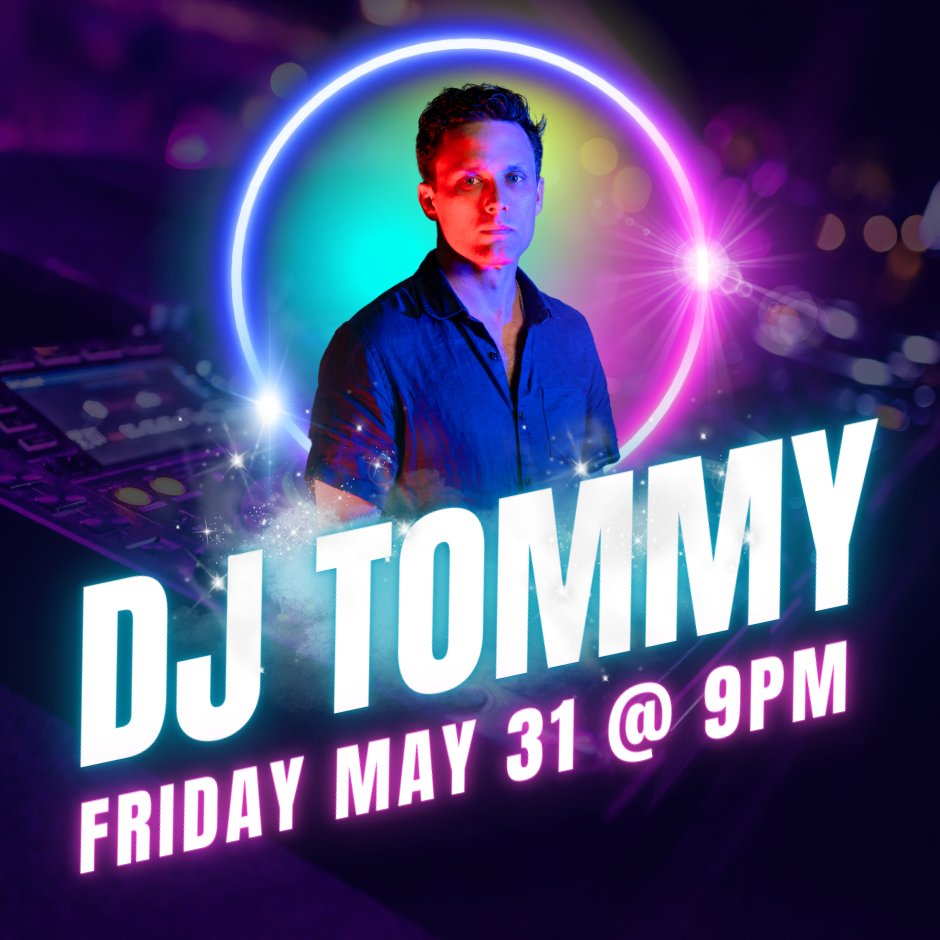 🎶 DJ Tommy Spinning Live at The Lakehouse! 🎤

📅Join us Friday May 31 for an awesome night of music! 🎵