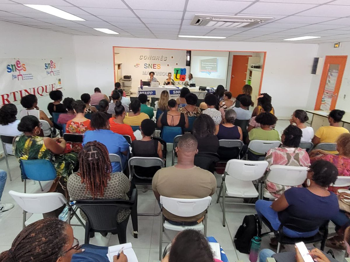 Organisation à la FSU Martinique d’un stage à destination des AESH #SnesMartinique #snuipp @SNESFSU