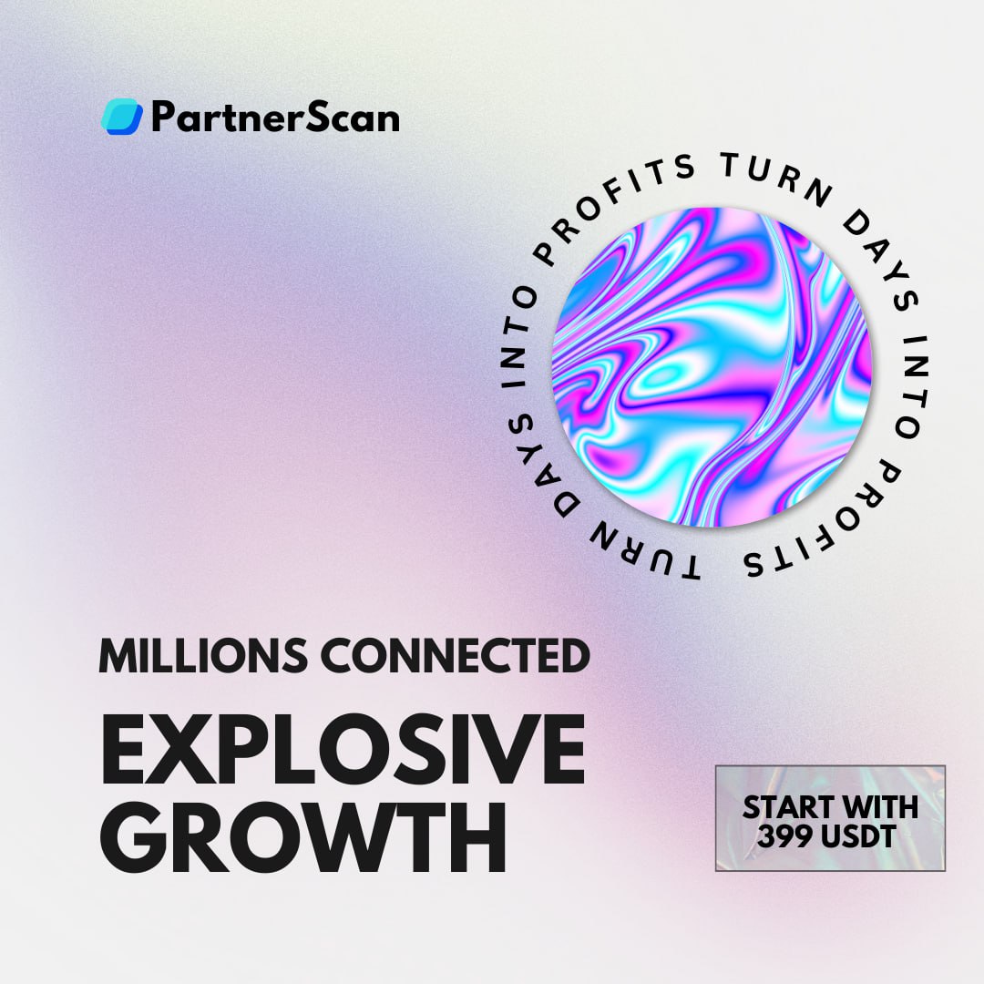 PartnerScan's tweet photo. Millions connected. Explosive growth. PartnerScan turns days into profits. Start for only 399 USDT!
👉https://t.co/upmi6QrGaG
#PartnerScan #ExplosiveGrowth #ProfitPotential #partnerships #web3 #Web3Revolution #web3ecosystem #Blockchain #crypto #projects https://t.co/BtaLhwb0lB