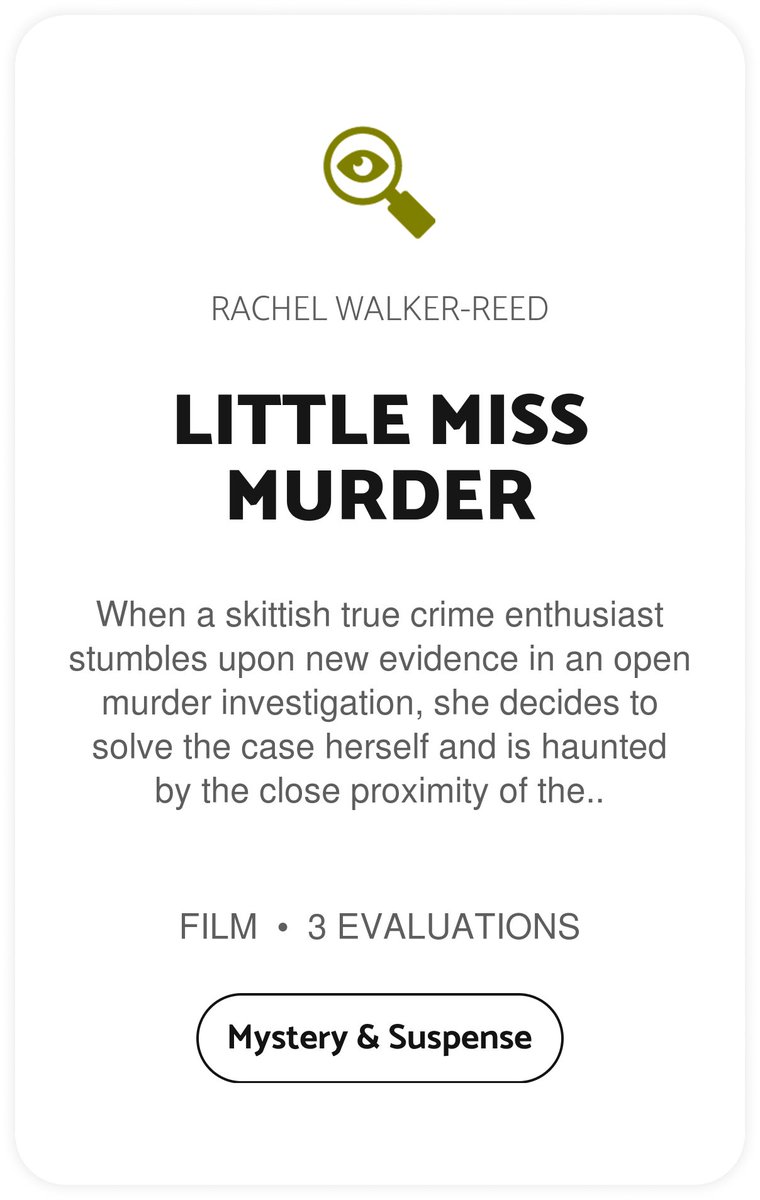 Black List readers think you should read LITTLE MISS MURDER by Rachel Walker-Reed blcklst.com/scripts/153678 #BlackListWeekendRead