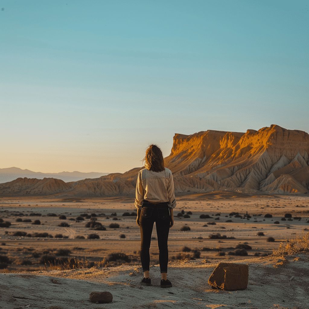 🏜️ PROMPT SHARE 🏜️

a {subject}, in the style of wide angle photography, full body portrait, yellow background, blue light, landscape, desert, warm atmosphere

#promptshare #midjourney #aitips #aiprompts