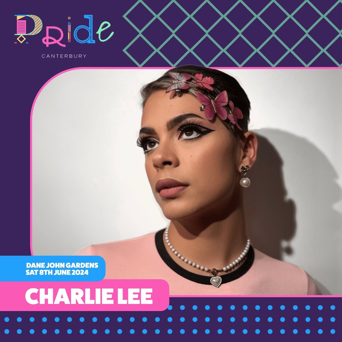 fresh off your feed and into the Dane John Gardens 👉 we're really looking forward to seeing TikTok + social superstar Charlie Lee party with us 🤩 @iam_charlie_lee