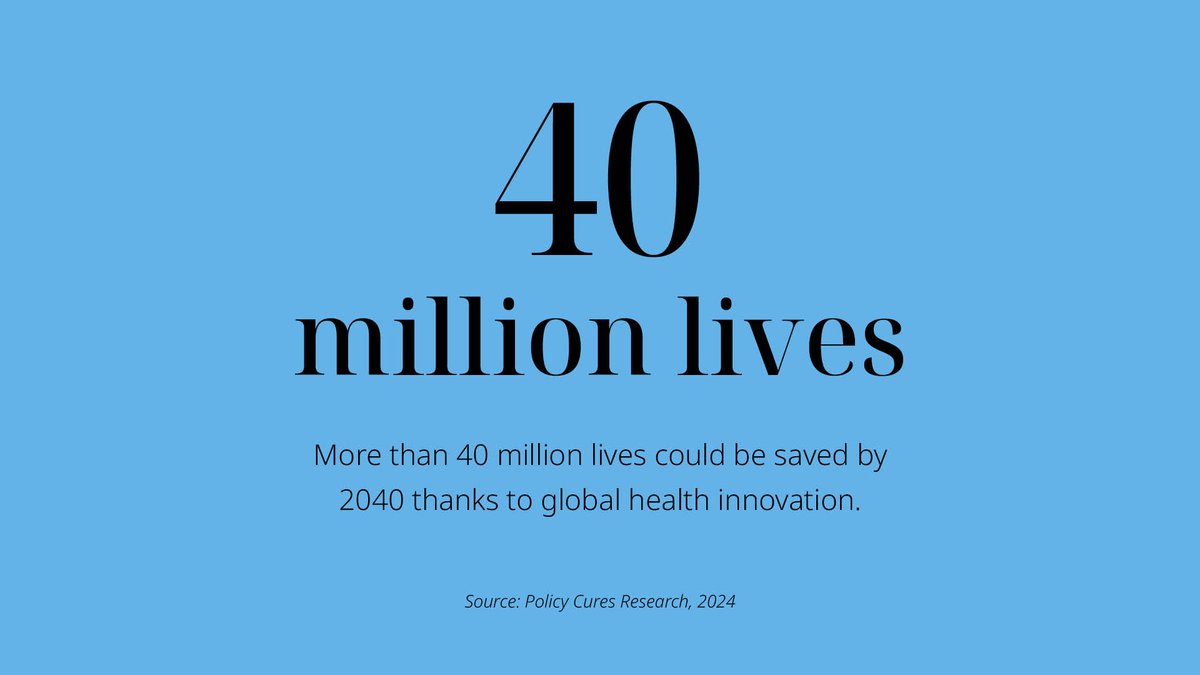 Investment in global health innovation for deadly diseases could save more than 40 million lives by 2040—if the world prioritizes the development and delivery of new drugs, vaccines, and diagnostics. Learn more in @PCuresResearch’s new report: bit.ly/44Xwd17