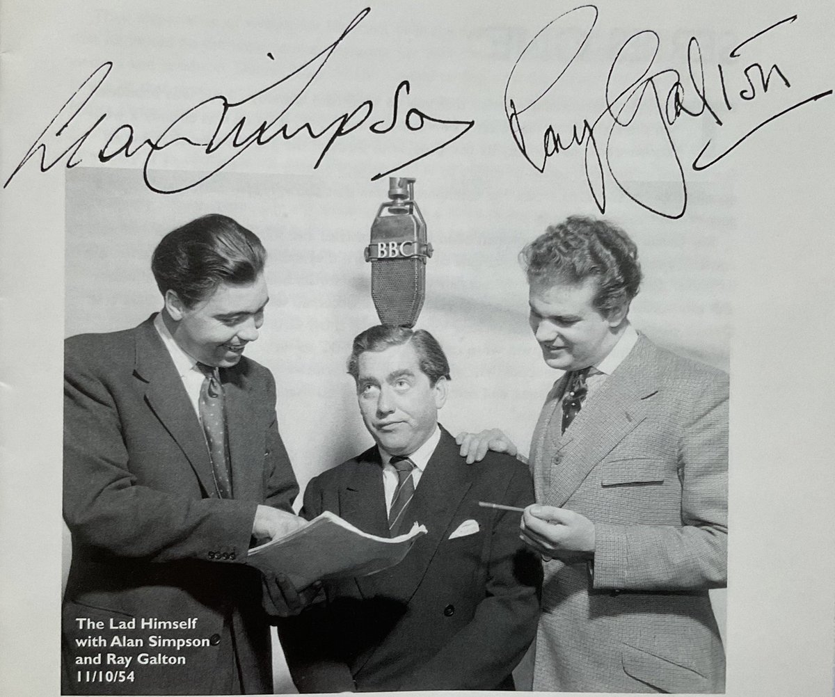 #HancocksHalfHour on @BBCRadio4Extra & @BBCSounds tomorrow at 7.30am, 12.30 & 6.30pm - ‘The Idol’ (1954) written by #RayGaltonAndAlanSimpson - the 3rd ep from the 1st series - starring #BillKerr, #MoiraLister & #SidneyJames.
“Who’s wonderful, who’s marvellous…the answer is me!”